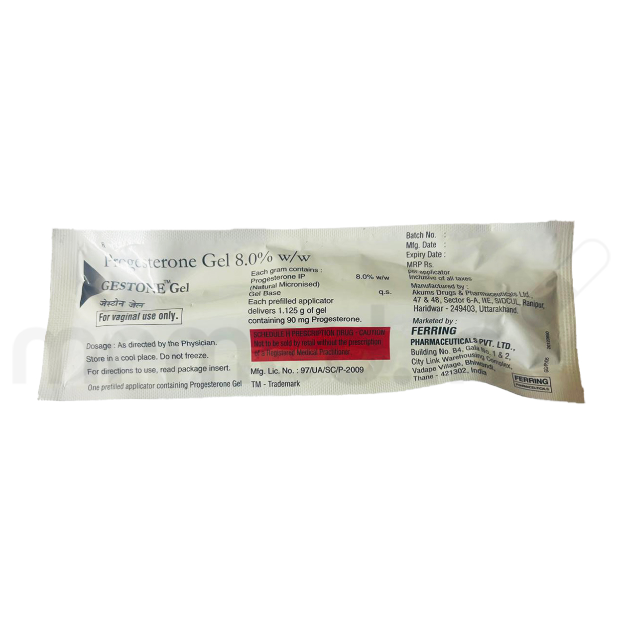 Gestone 8% Vaginal Gel