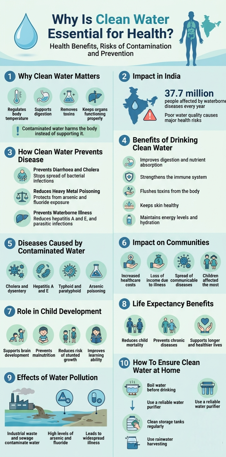 The Importance of Clean Water for Health: Benefits & Safety Tips
