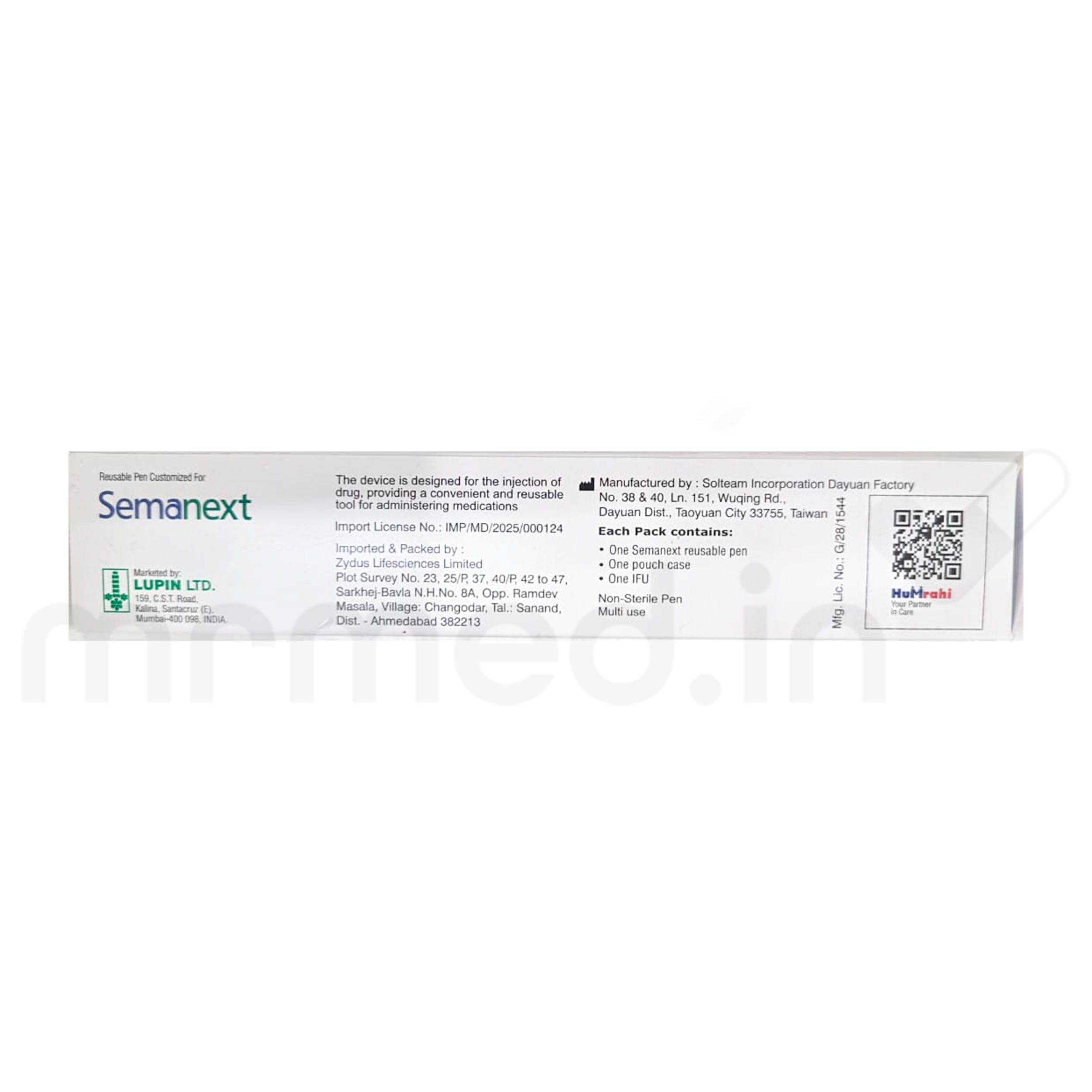 Buy Semanext Reusable Pen Injector | Easy-to-Use Pen Device Online