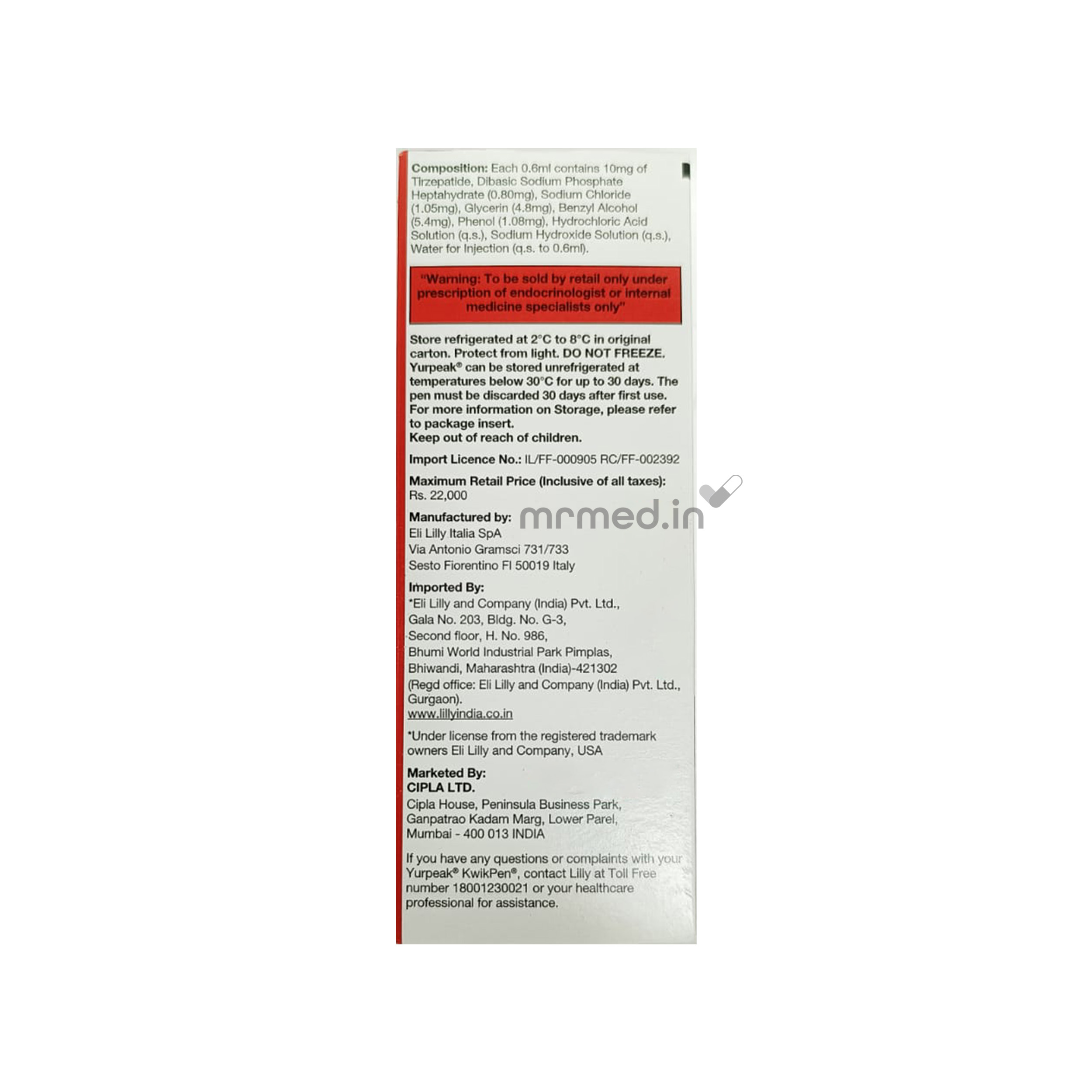 Buy Yurpeak 10mg Kwikpen Online | Weight Loss Pen – MrMed