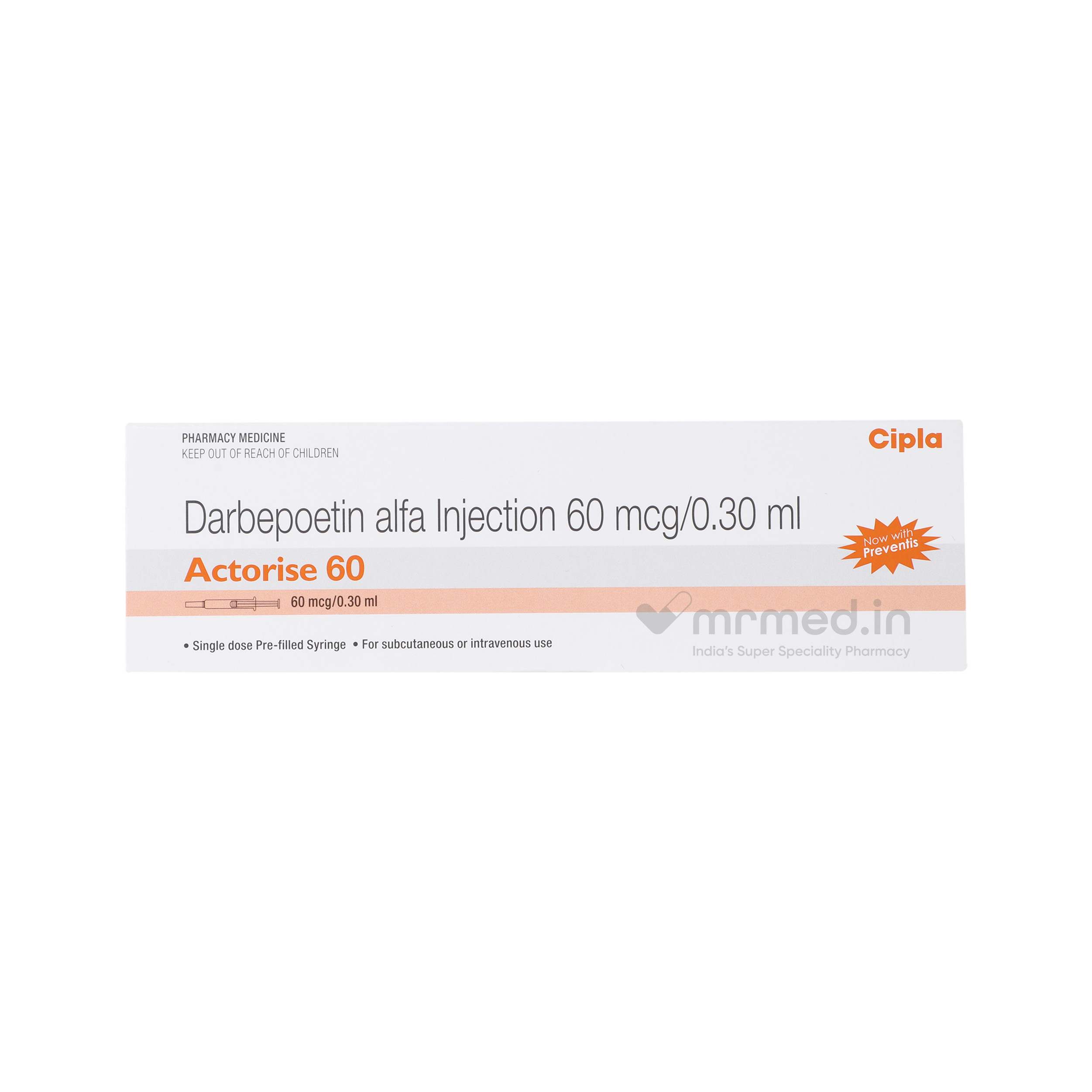 Actorise 60mcg Injection