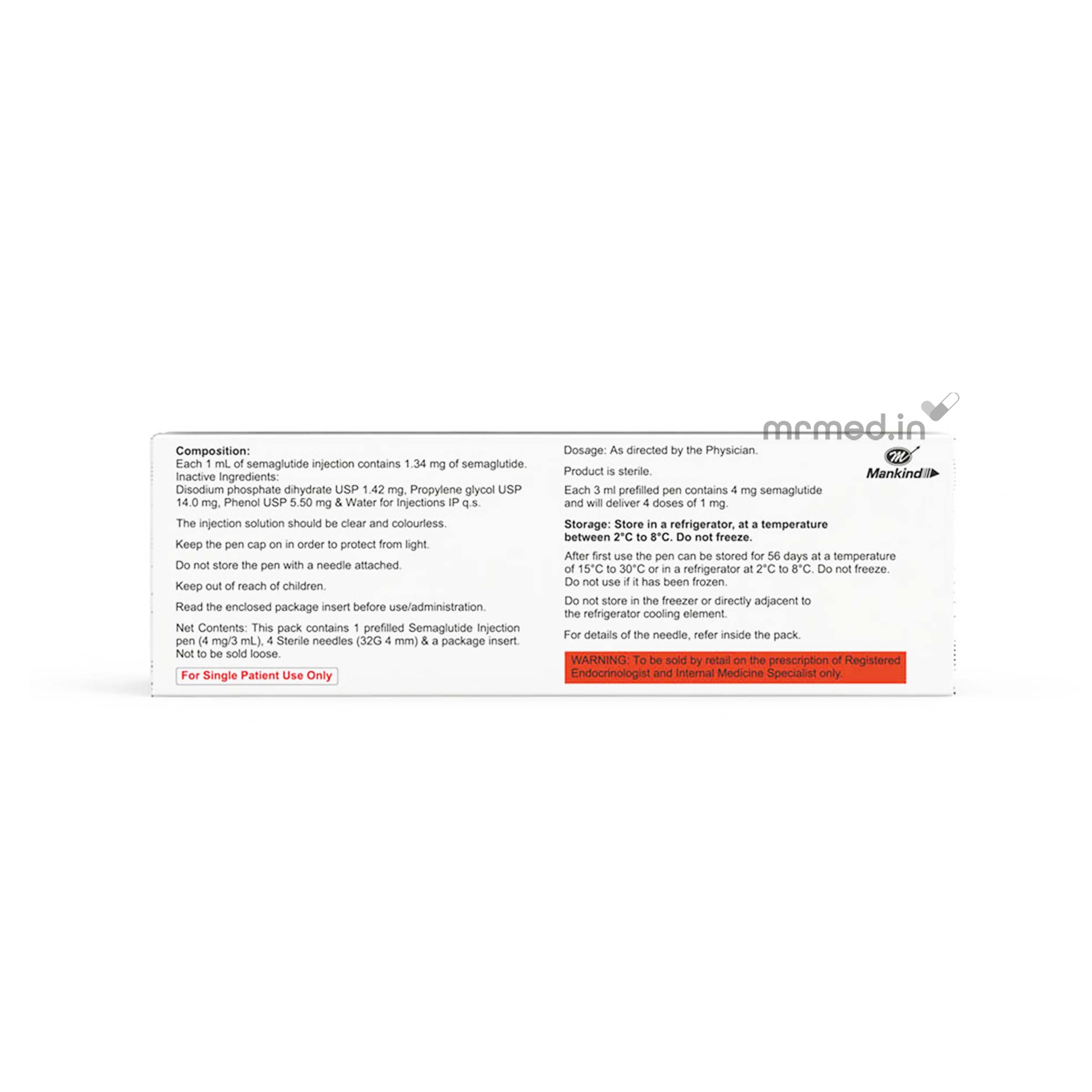 what is semaglutide ingredients Buy Semaglu 1 Injection Online: Uses, Dosage & Price Online