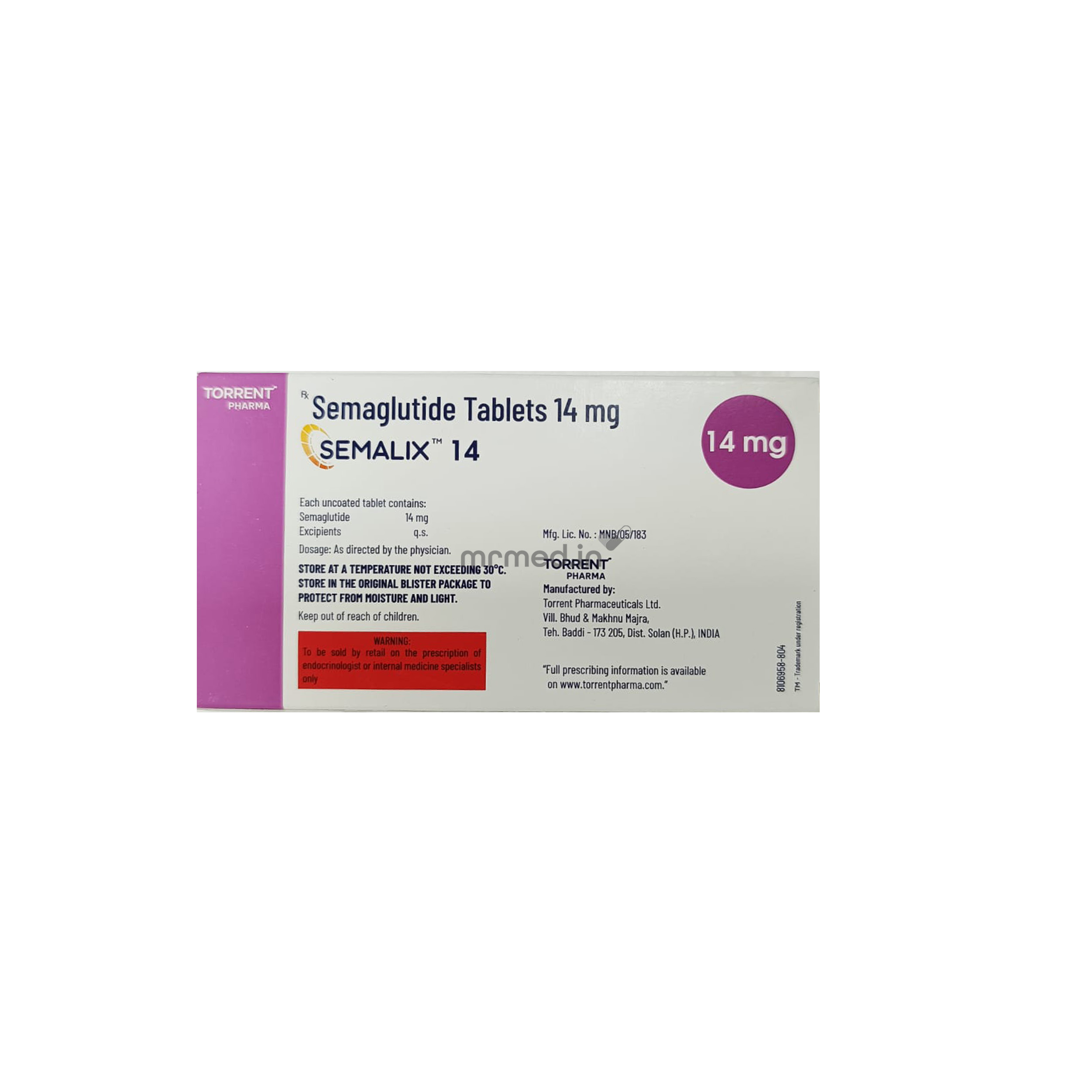 semaglutide 14 mg tablets weight loss Buy Semalix 14 Tablet (Semaglutide) online in India