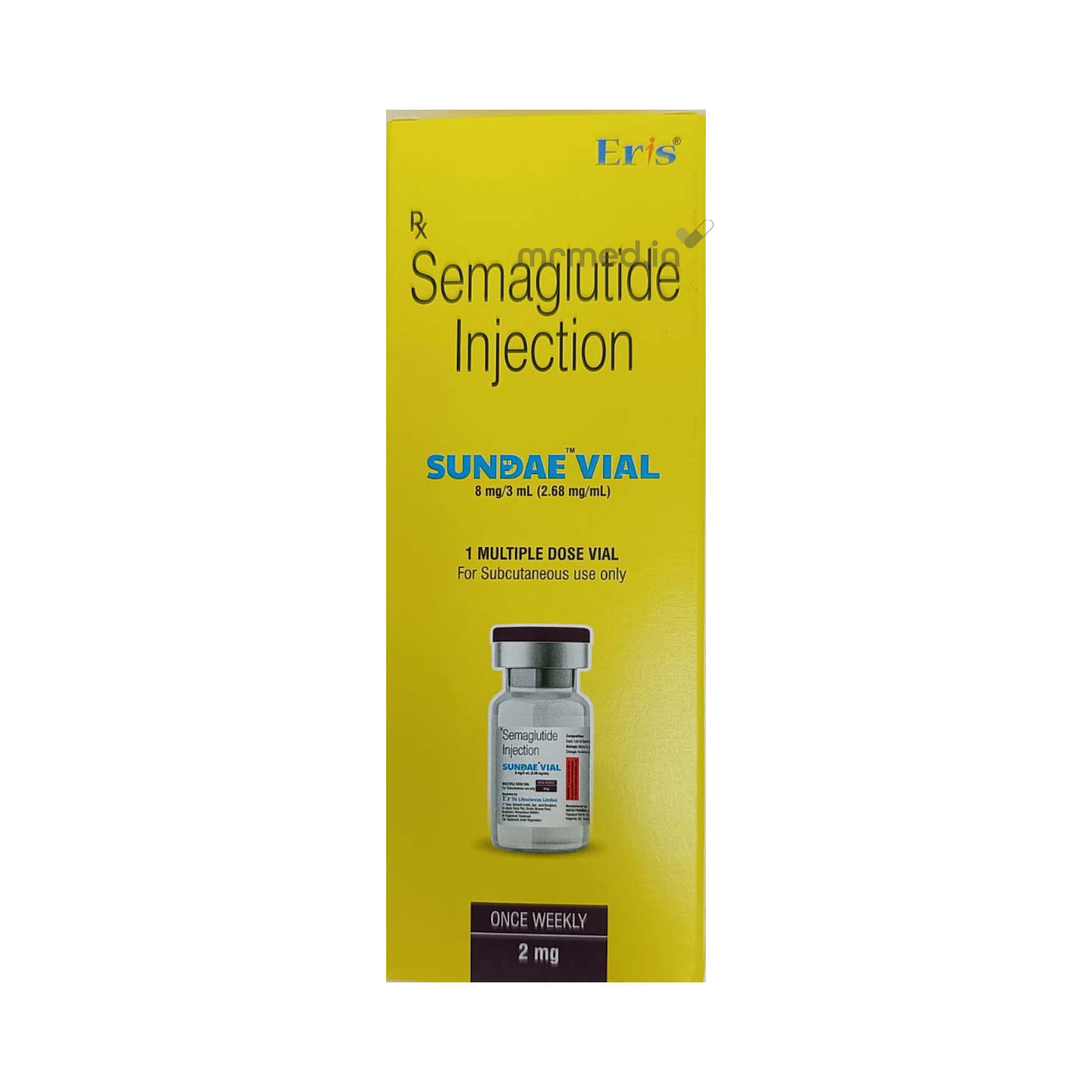 Sundae 8mg Injection Vial (Generic Semaglutide): Uses, Benefits & Price