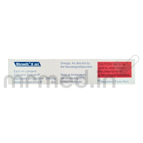 Buy Strocit 250mg Injection (2ml) Online: Uses, Price, Dosage ...