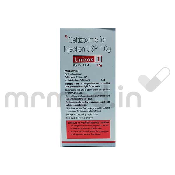 Buy Unizox 1gm Injection Online: Uses, Price, Dosage, Instructions ...